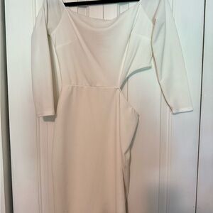 Elegant Off-Shoulder White Dress